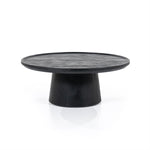 Salontafel Ron | Zwart Mangohout | Rond