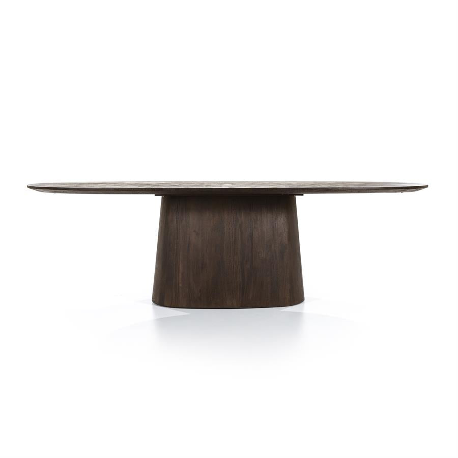 Eettafel Aron | Mangohout | Ovaal