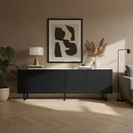 Tv-meubel James | Zwart Mangohout