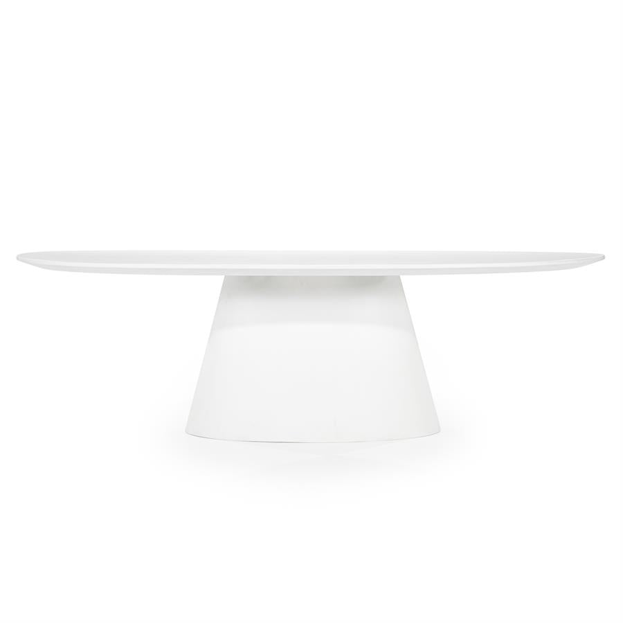 Eettafel Elin | Wit Magnesium Oxide | Ovaal