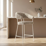 Barkruk Lizzy | Taupe Stof