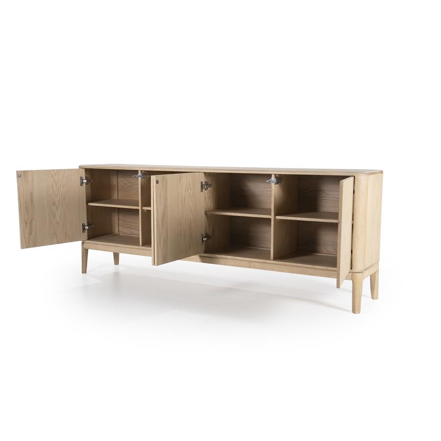 Dressoir Harvey naturel eikenhout, detail van de functie