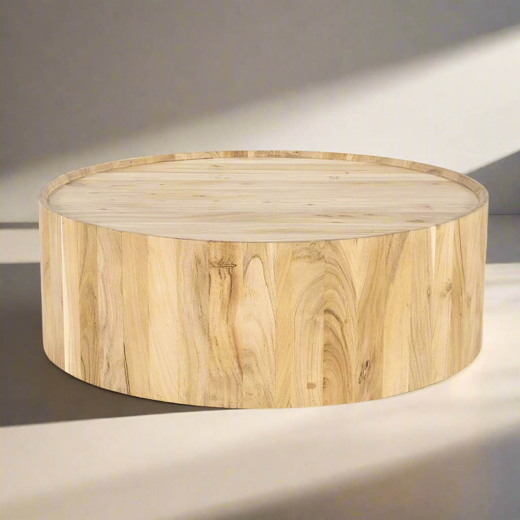Salontafel Zayn | Naturel Acaciahout | Rond