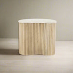 Bijzettafel Kira | Wit Marmer