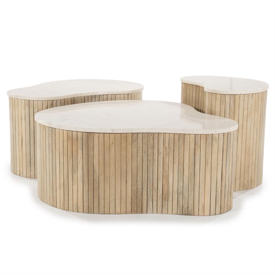 Salontafel Kira | Wit Marmer
