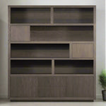 Kast Helsinki | Bruin Eikenhout | 6 Vakken | Breed