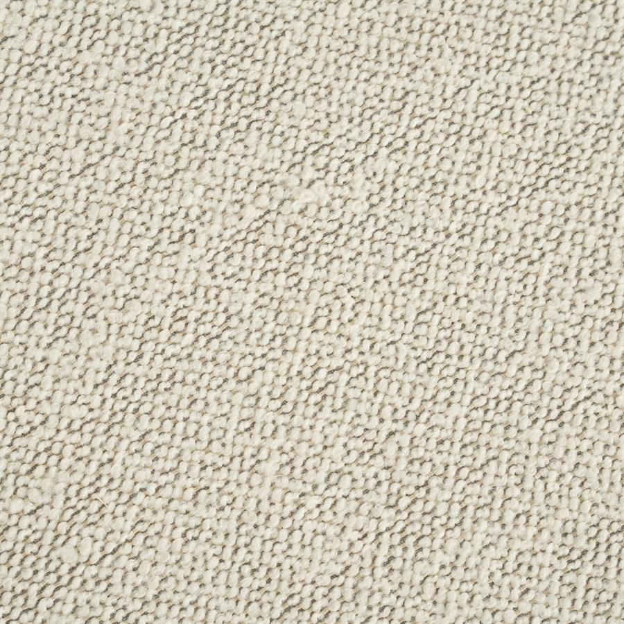 Poef Avah beige stof, detail van het materiaal