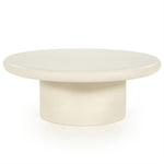 Salontafel Jade zand magnesium oxide, vooraanzicht op witte achtergrond