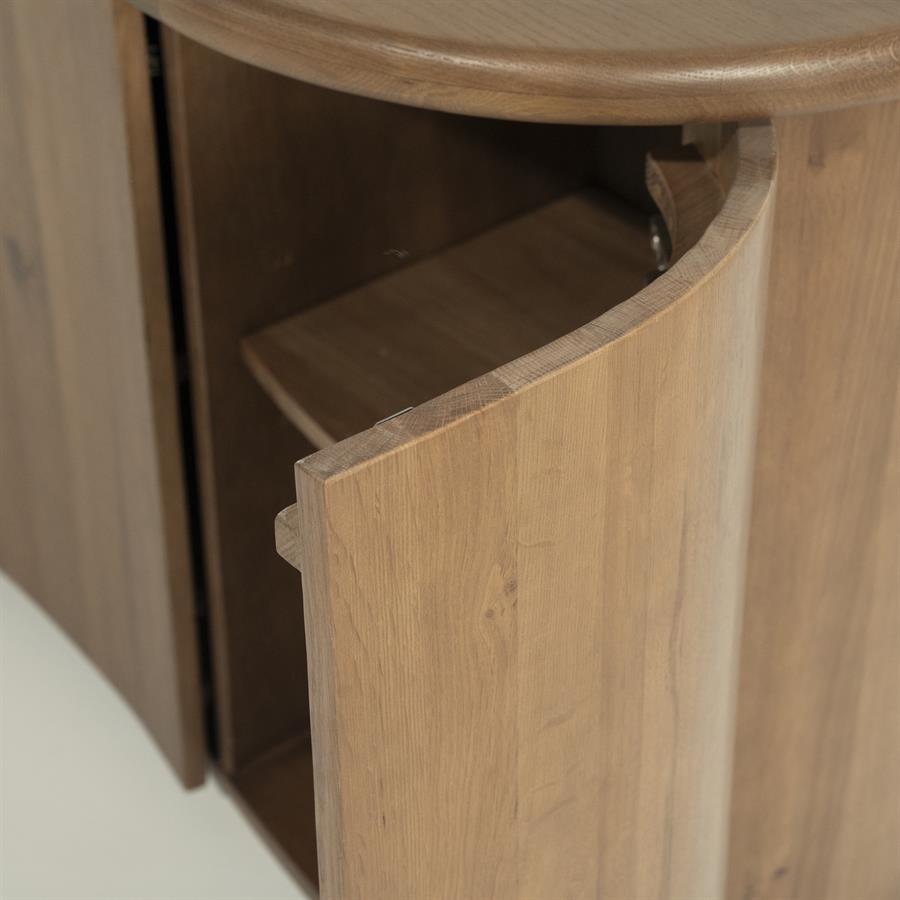 Dressoir Josh naturel eikenhout, detail van de functie