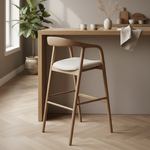 Barkruk Rayven | Bruin Essenhout | Hoog