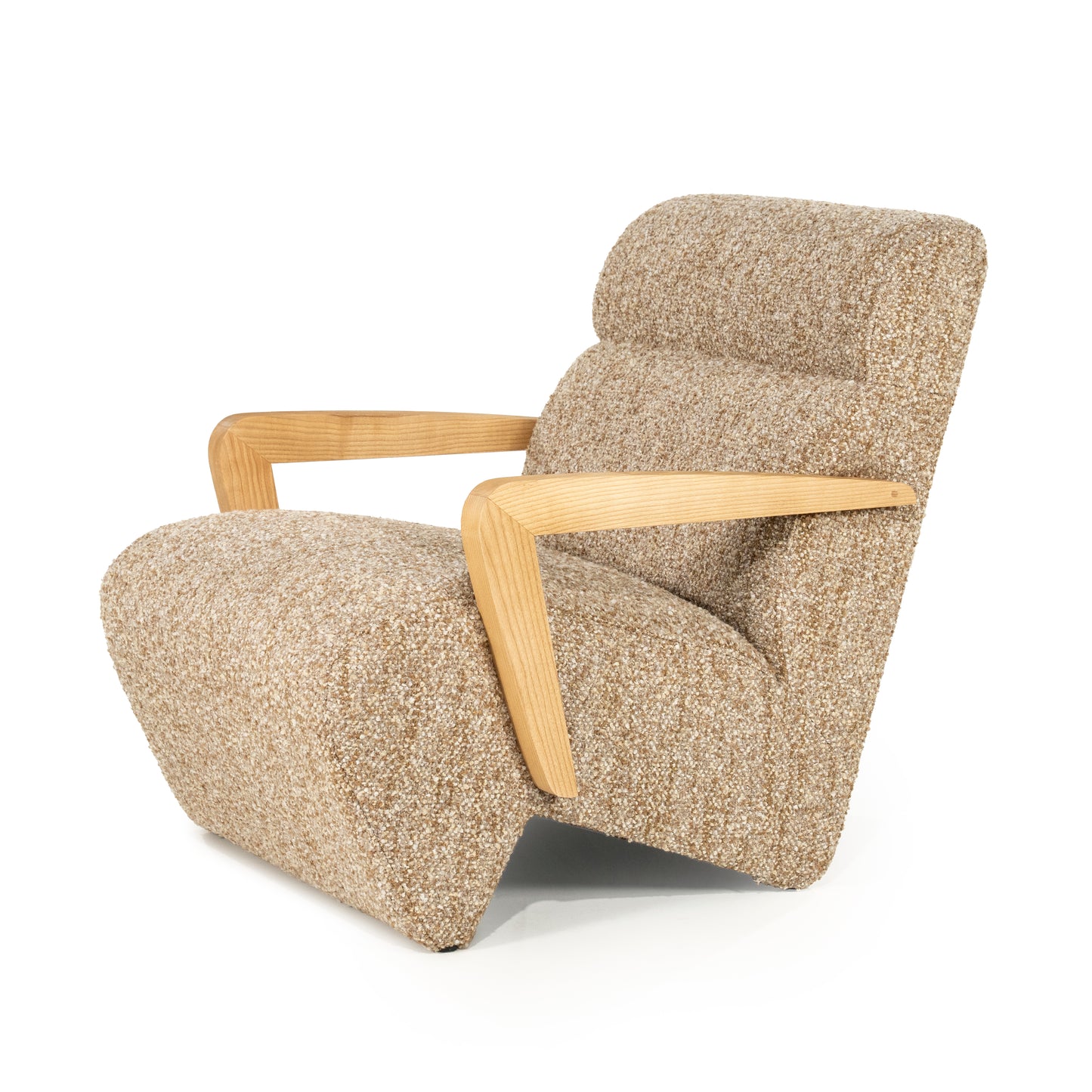 Fauteuil Olek | Taupe Bay | Naturel Essenhout