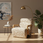 Fauteuil Olek | Taupe Libre | Naturel Essenhout