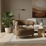 Fauteuil Lola | Bruin Stof