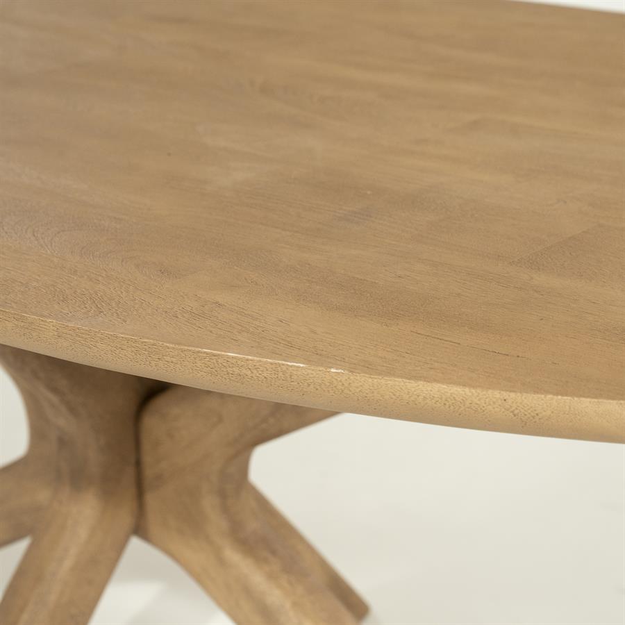 Eettafel Tycho | Naturel Mangohout | Deens Ovaal