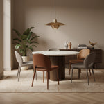 Eettafel Xanni | Botochino Marmer | Rond