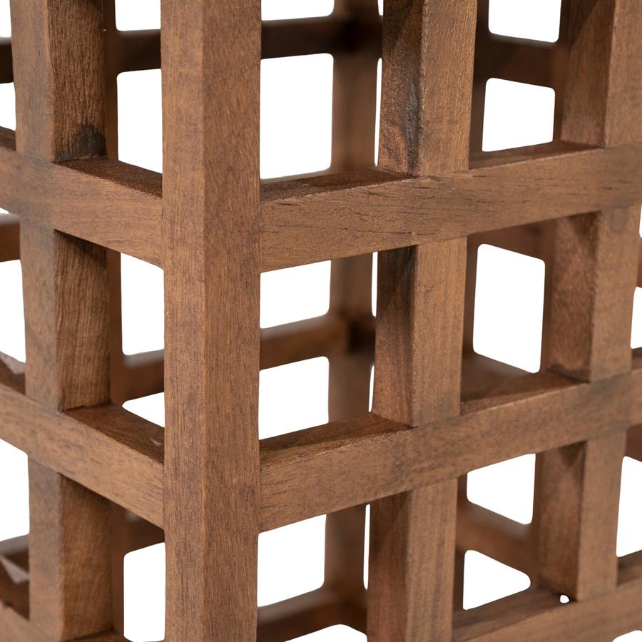 Bijzettafel Heras | Bruin Mango hout & glas