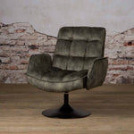 Draaibare Fauteuil Tropea | Velvet Donkergroen