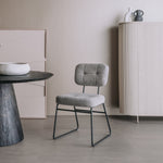 Eetkamerstoel Padola | Grijs Stof