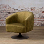 Draaifauteuil Barge Velvet Groen