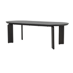 Eettafel Allure | Bruin — Zijaanzicht - witfoto