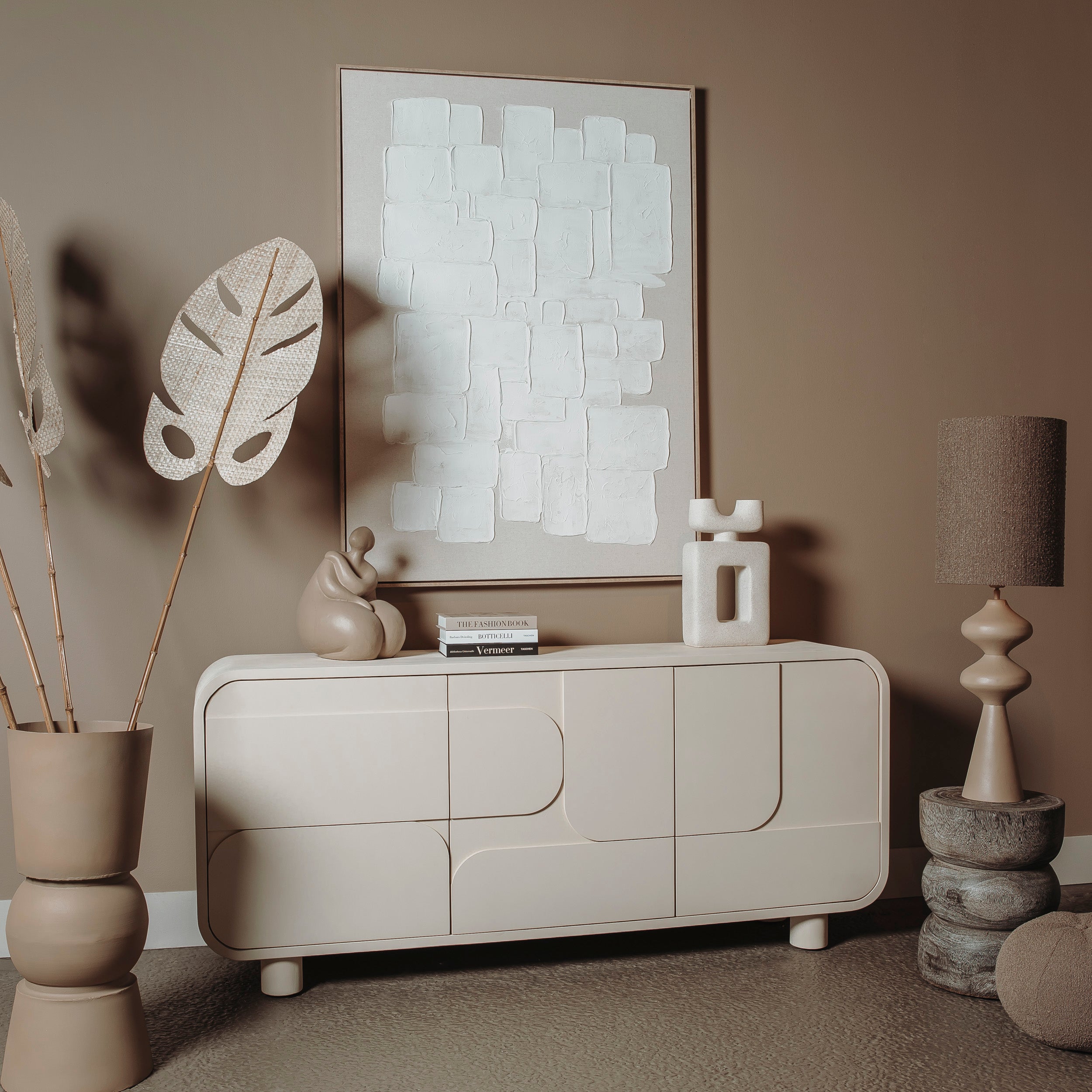 dressoir beige Alviano Dressoir | Beige