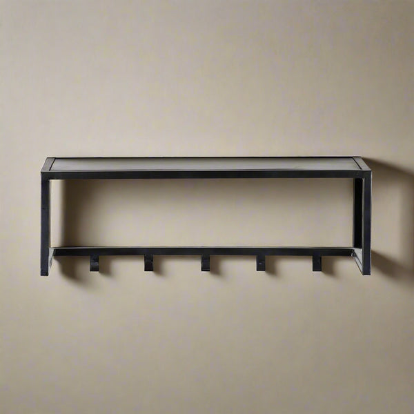 Kapstok Brix | Zwart Mangohout