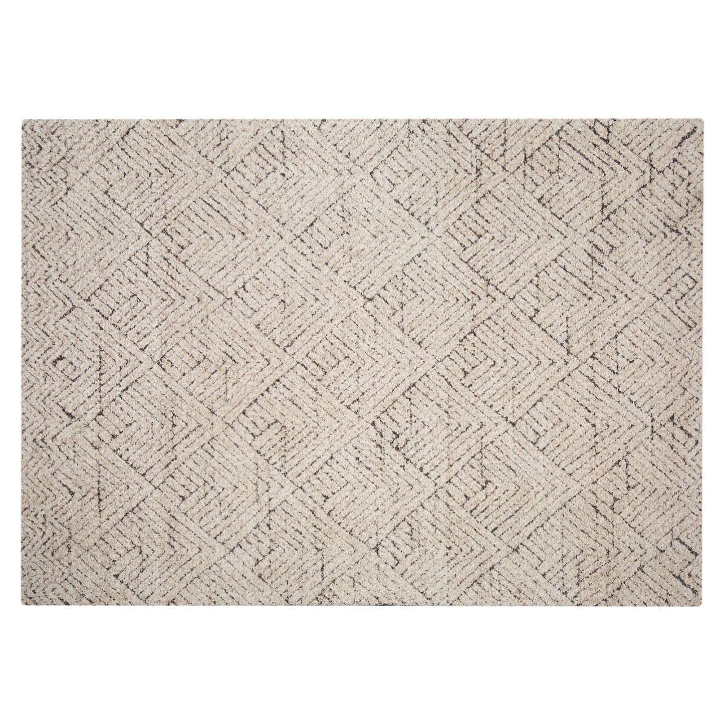 Vloerkleed Brix | Beige Katoen