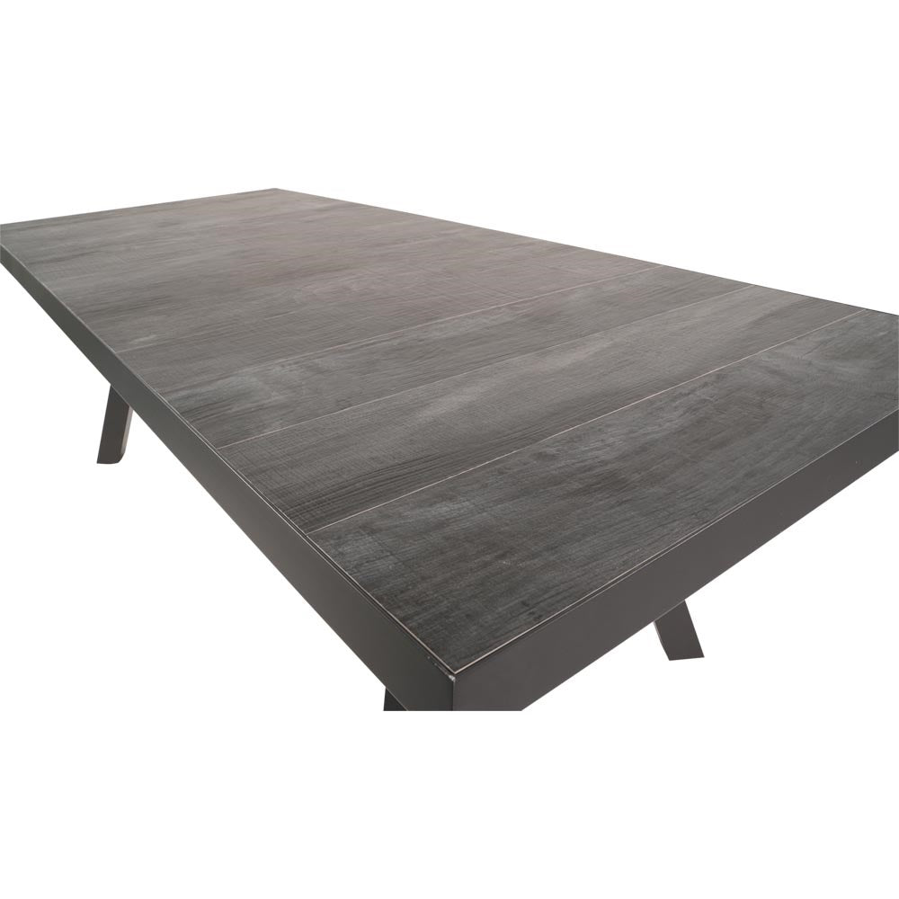 Tafel Castilla 2.0 Exclusive donkergrijs keramiek, detail van het materiaal