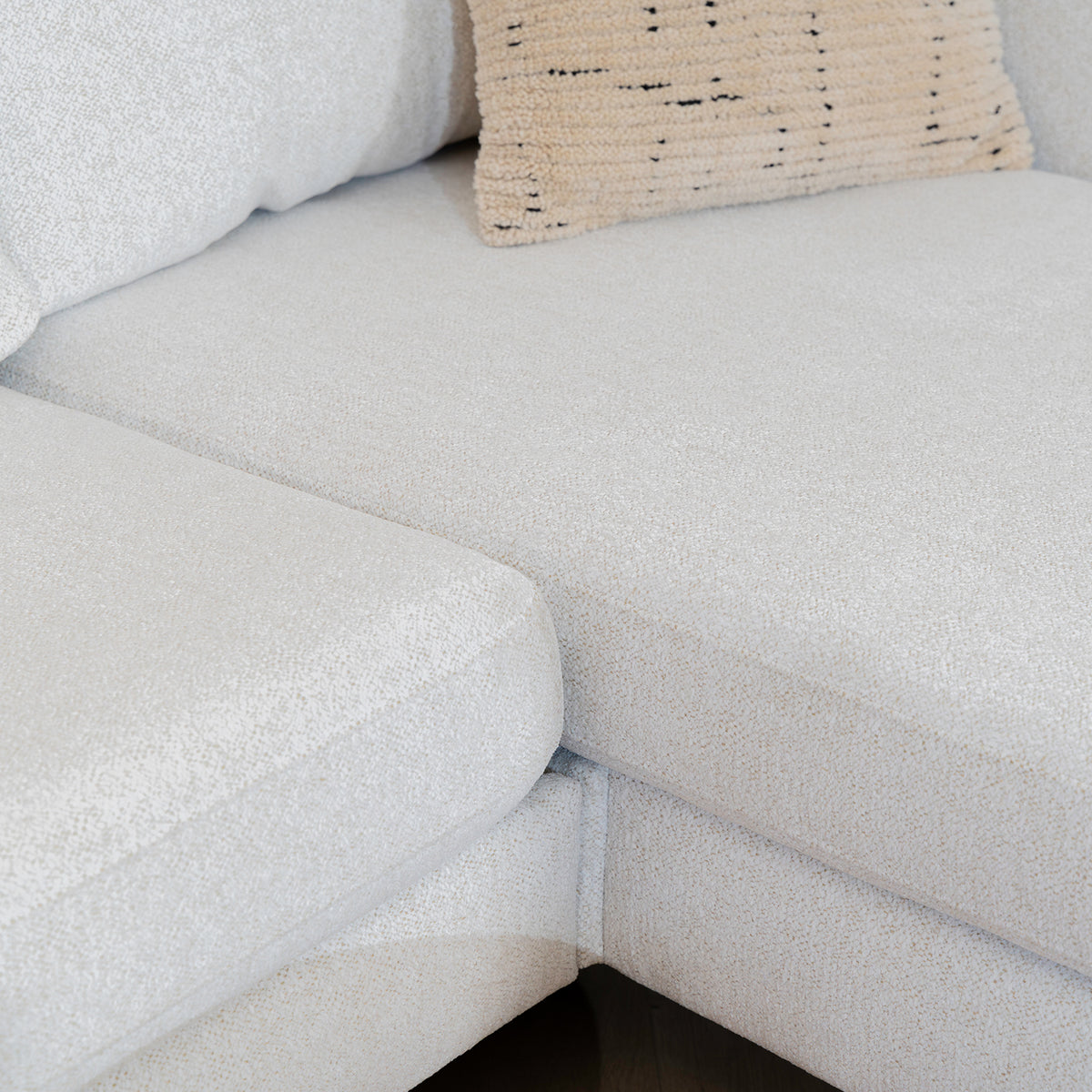 Bank Bonzana | Stof Beige | L+R | Magazijn leegverkoop