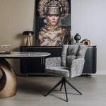 Eetkamerstoel Bardi | Donker Grijs Stof