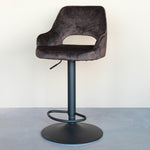 Barkruk Fer | Antraciet Velvet