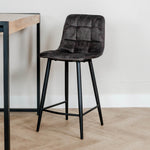 Barkruk Jelt | Kookeiland of Bartafel | Velours Antraciet