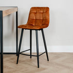 Barkruk Jelt | Kookeiland of Bartafel | Velours Oker