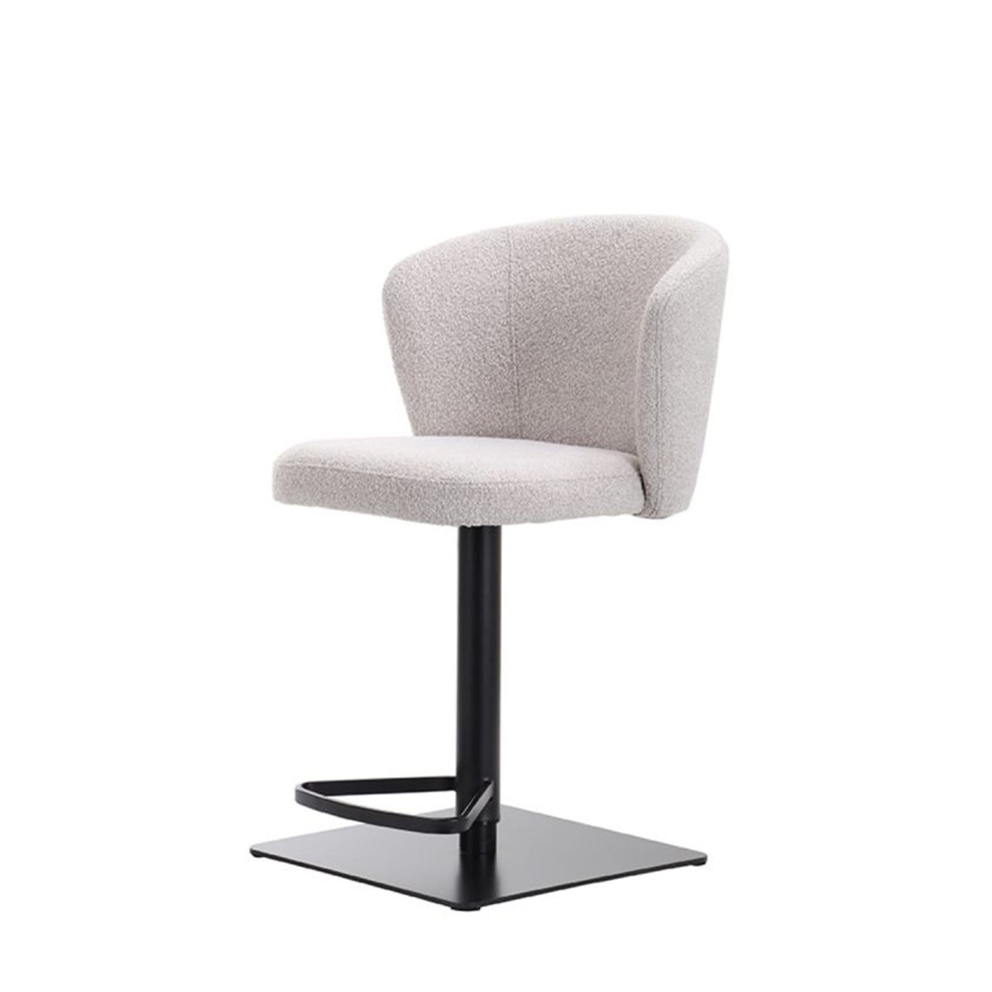 Barkruk Wave | Kookeiland of Bartafel | Naturel Bouclé