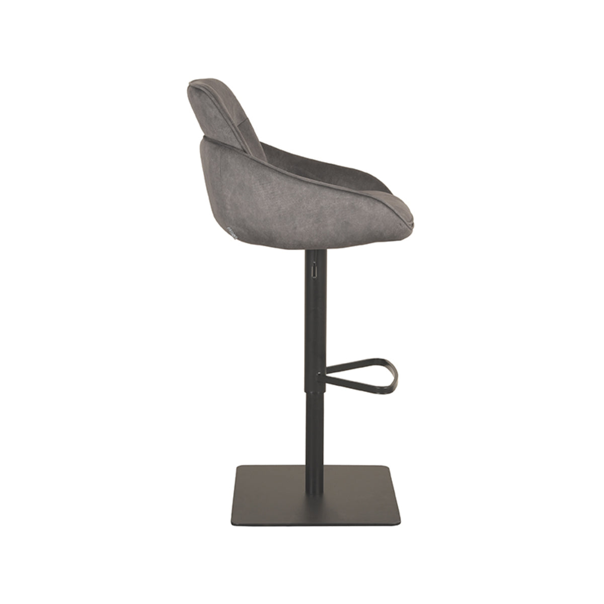 Barkruk Beauty | Grijs Microvezel