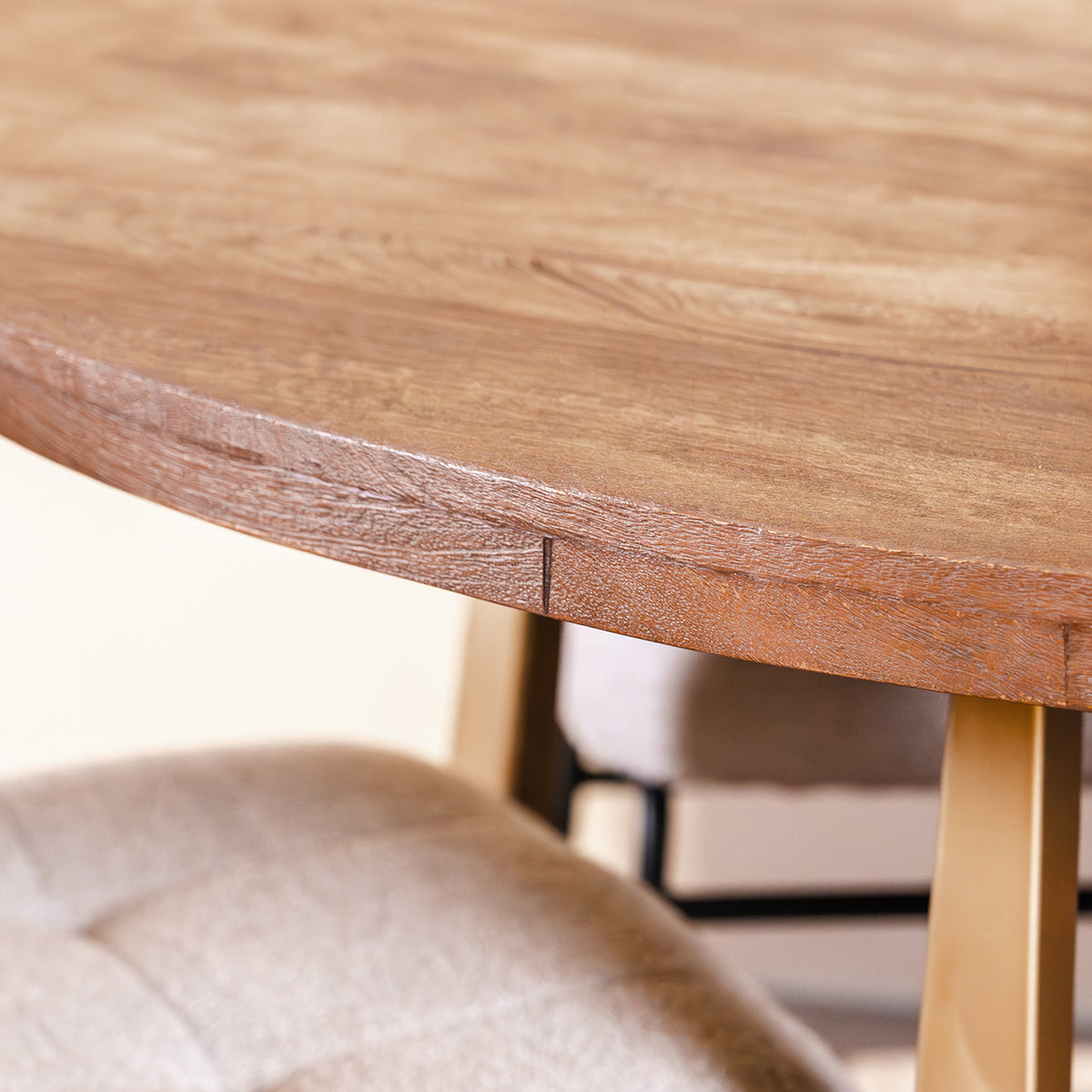 Eettafel Belvedere, detail van het materiaal