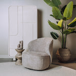 Draaifauteuil Belvi | Beige Stof