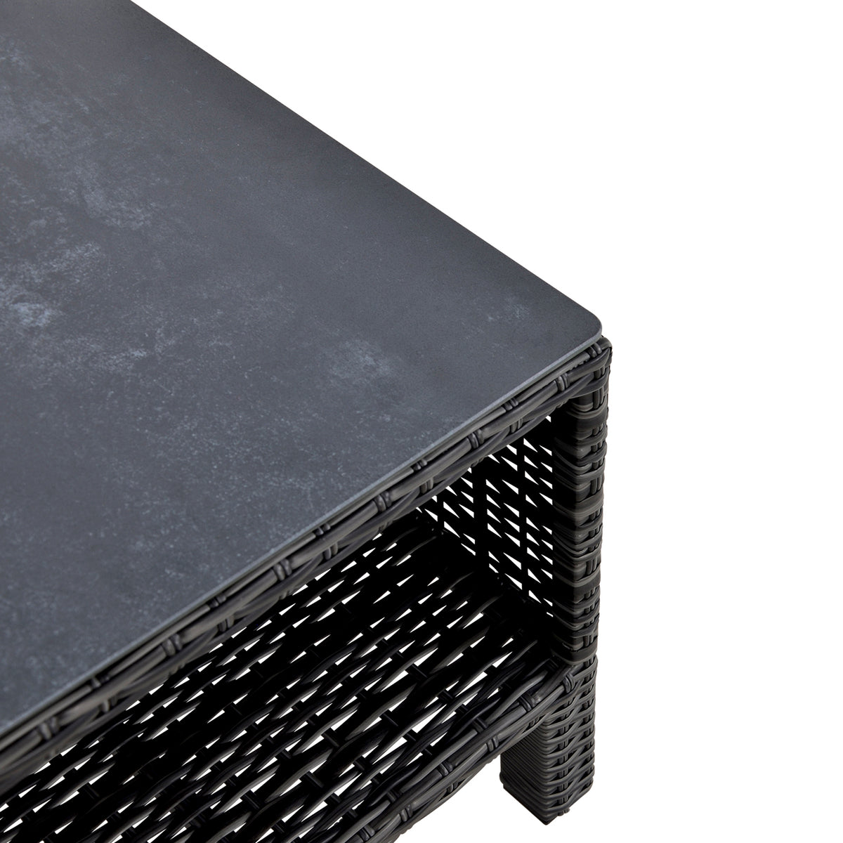 Bijzettafel Soho Forte open, detail van het materiaal