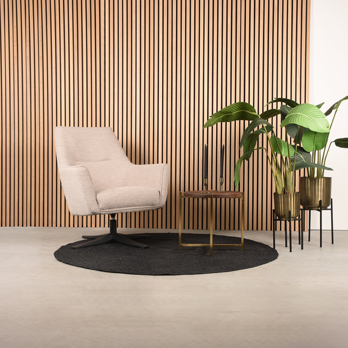 Bijzettafel Dox | Bruin Mangohout