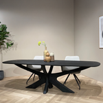 Eettafel Brix Montreaux | Zwart Mangohout