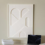 Wand decoratie Pluto | Wit Polyfoam