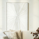 Wand decoratie Saturnus | Wit Polyester