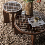 Salontafel Eliana | Bruin Mangohout & Keramiek