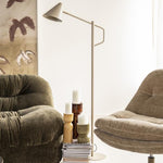 Vloerlamp Capa | Beige Metaal