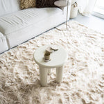 Vloerkleed Laska | Beige Polyester & katoen