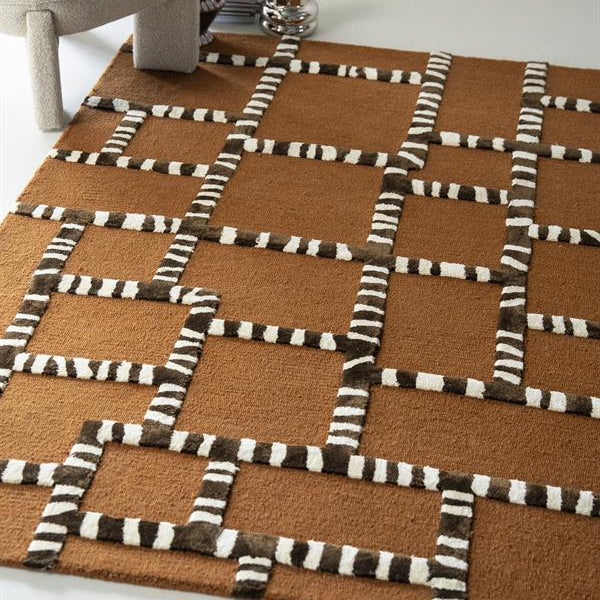 Vloerkleed StripeScape | Wol & Viscose
