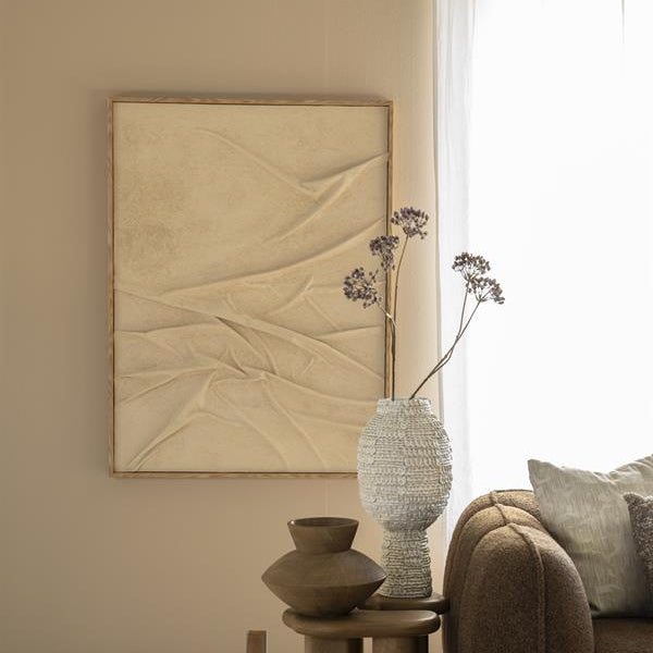Wandpaneel Veck | Beige Canvas