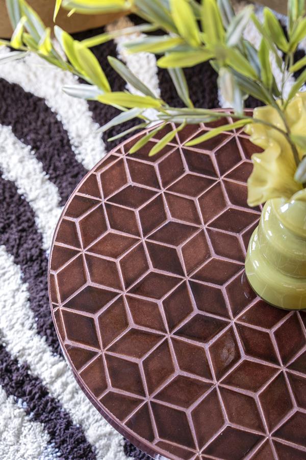 Salontafel Patterna rood ijzer