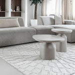 Bijzettafel Squand | Beige Aluminium