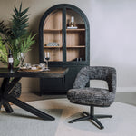 Eetkamerstoel Caldes | Donkergrijze Stof